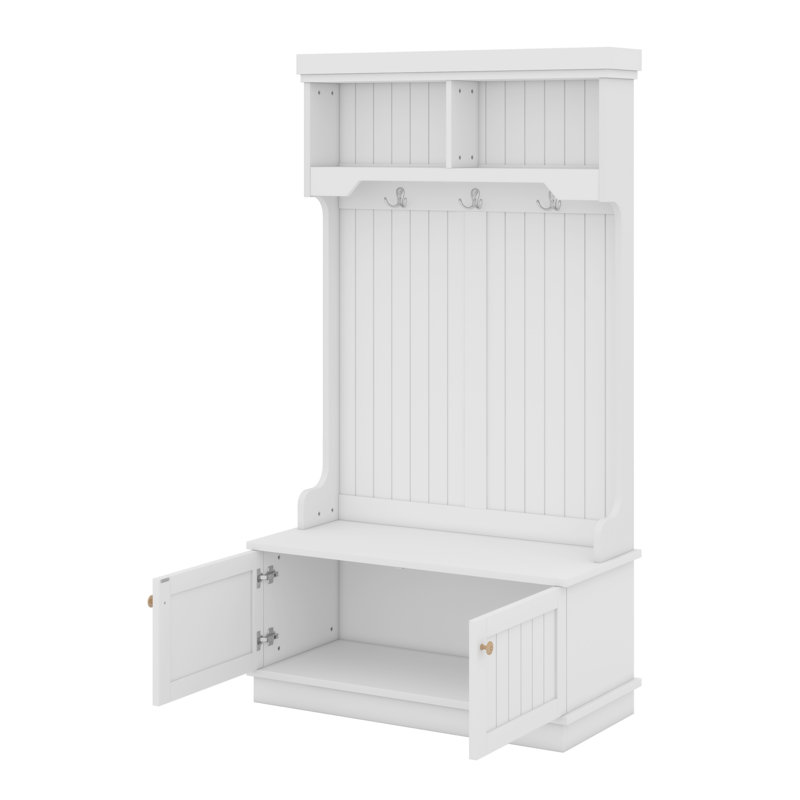 Coat Racks With Hooks, White
