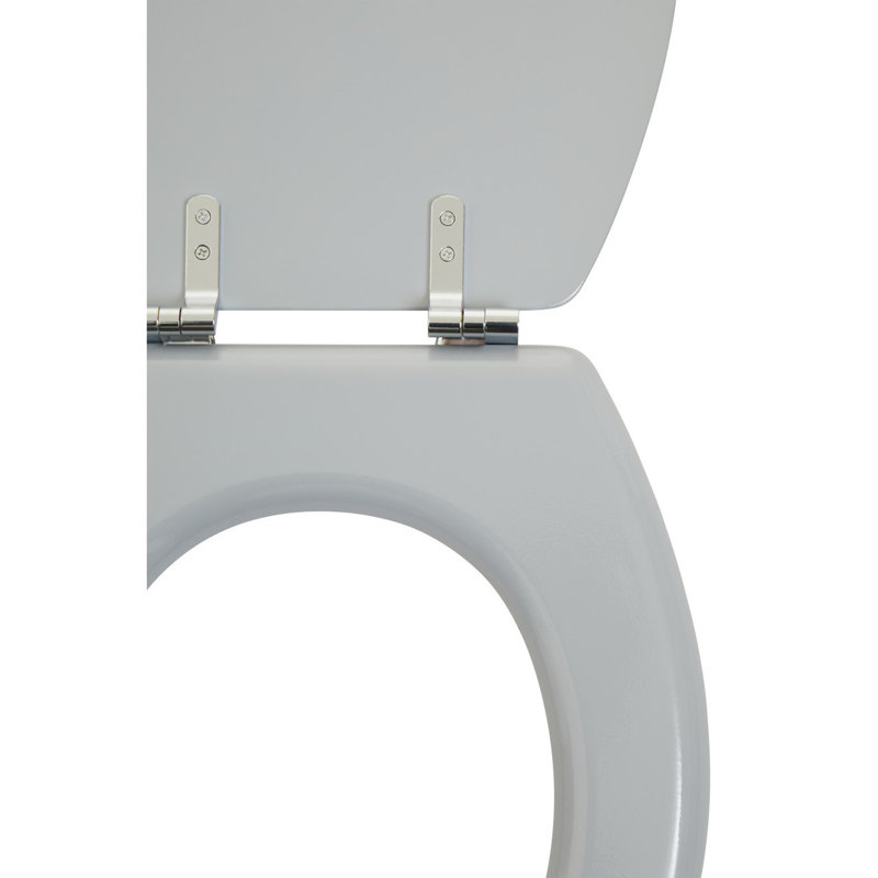 Clarimond Elongated Standard Toilet Seat, Matt Grey