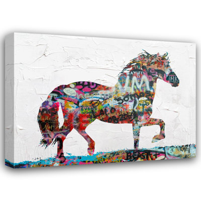 «Wildhorse 1» par Stephen Chambers - peinture sur toile tendue