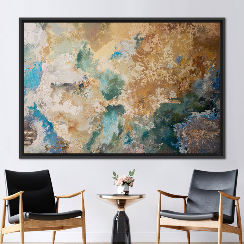 Print on Canvas, Framed Print without Mat, 80 cm H x 110 cm W, Black