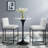 Privy Black Stainless Steel Upholstered Counter Stool-570633221-573757569