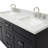 Hamlet 61'' Double Bathroom Vanity with Carrara Marble Top-309011833