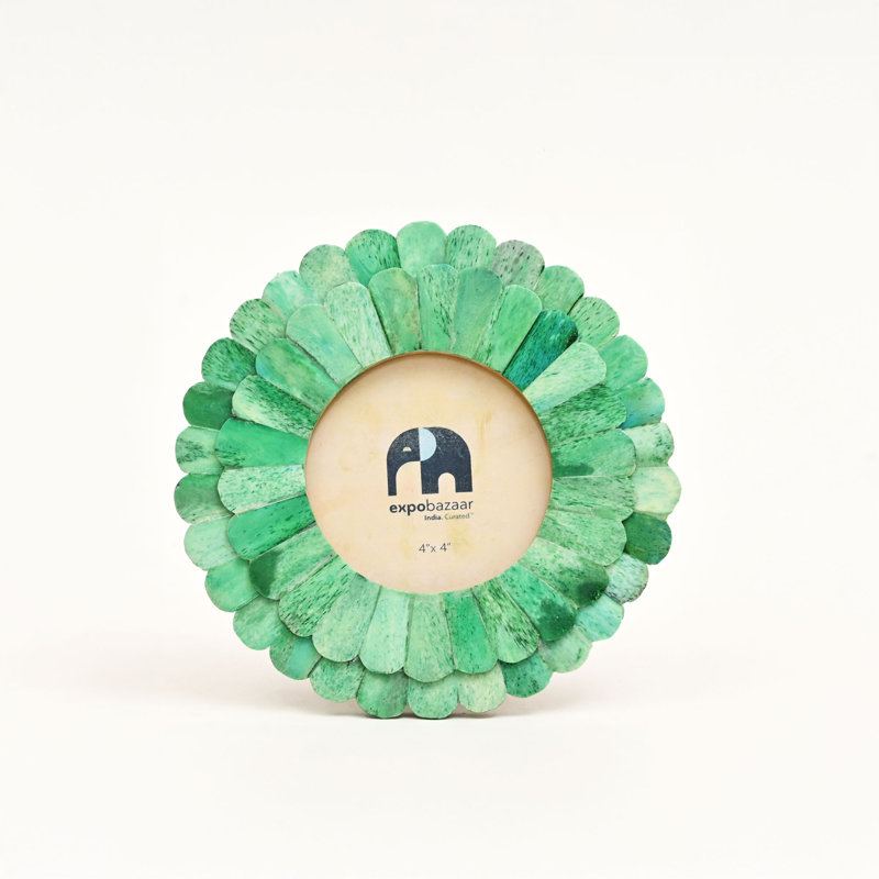 Green Circle Single Picture Frame