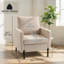 Fauteuil d'appoint rembourré avec poches latérales Accent Chair-1548804388