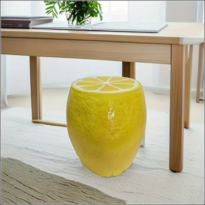 Tabouret jaune citron