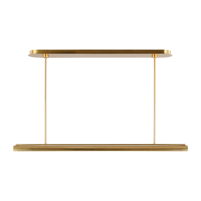 Carson 1 - Light LED Pendant, Burnished Brass