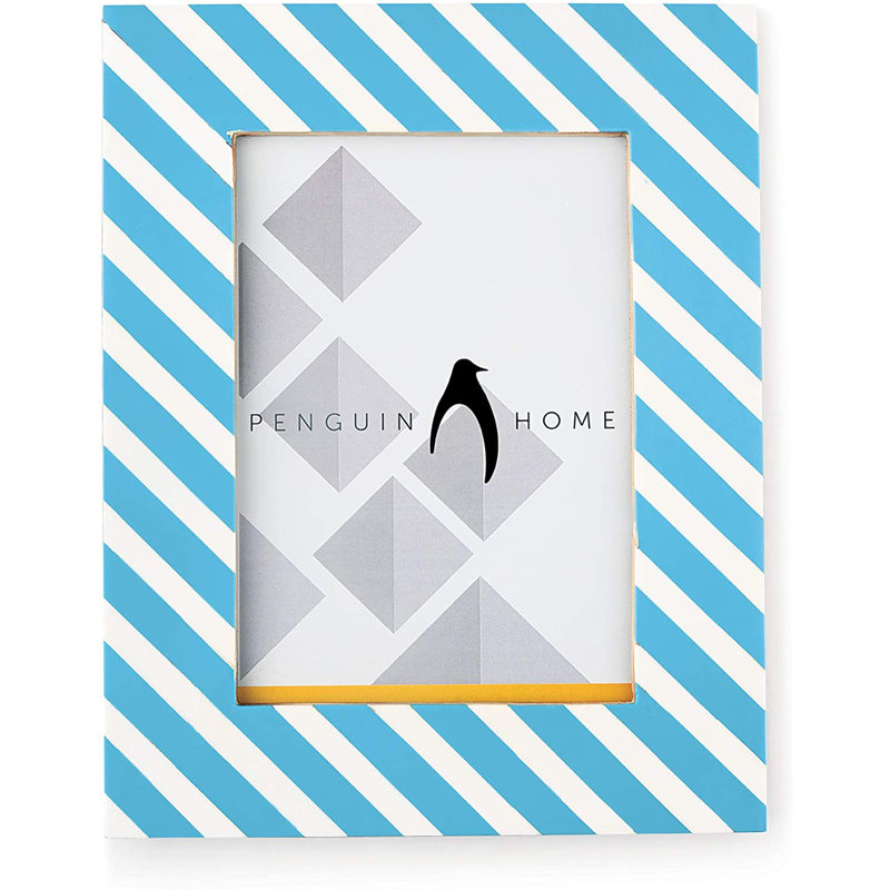Bevelled Picture Frame, Blue, 26.5cm H x 21.8cm W x 26.8cm  D