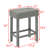 Bar Sofa Table With Power Outlet, 4 Piece Bar Table And Chair Set With Upholstered Stools-1630388049-1630388052