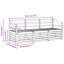 185.5cm Wide Patio Sectional Set