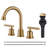 Mounting / Installation Required 2-handle Bathroom Faucet with Drain Assembly-66125502