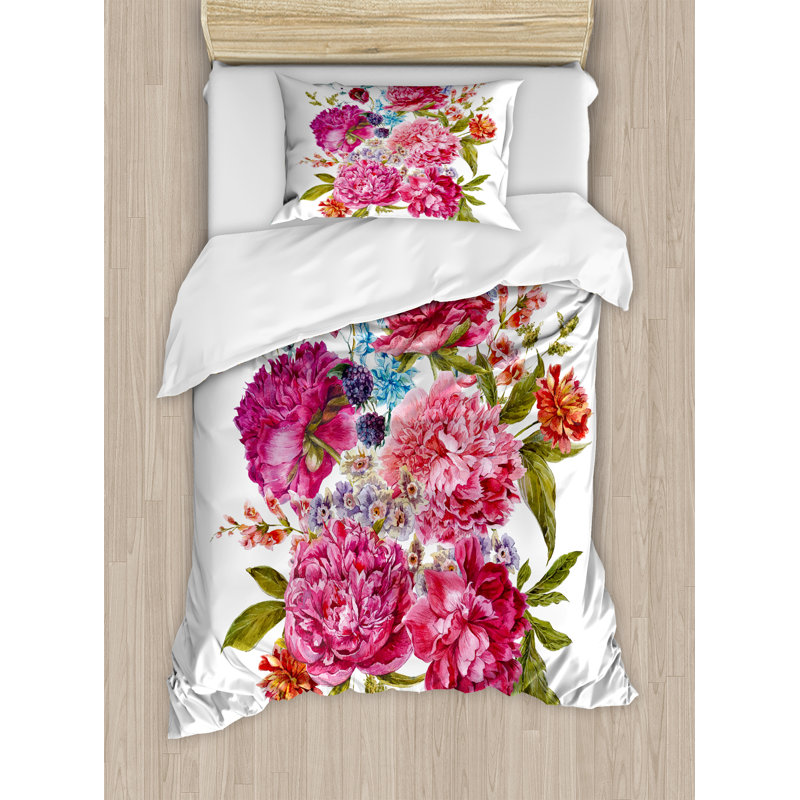 Shabby Elegance Modern & Contemporary Polyester Duvet Cover, Twin