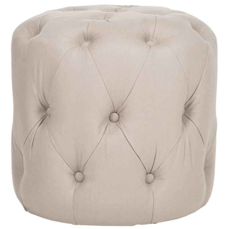 Repose-pieds de 16,1 po Burnes, Lin beige
