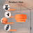 17.7" Mid Century Modern 2-Tier Orange Plug-in Pendant Light