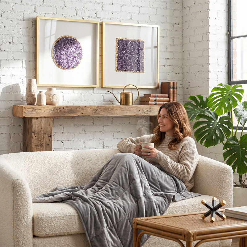 Glam Wall Decor on Solid Wood