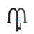 Matte Black Stainless Steel Kitchen Faucet With Pull Down - To Scratches & Rust, 360 Rotatable Spout, Pause Button Feature, Long Hose Scratch , Rust , Swivel Spray Head Adjustable Water Flow Rate-448302755