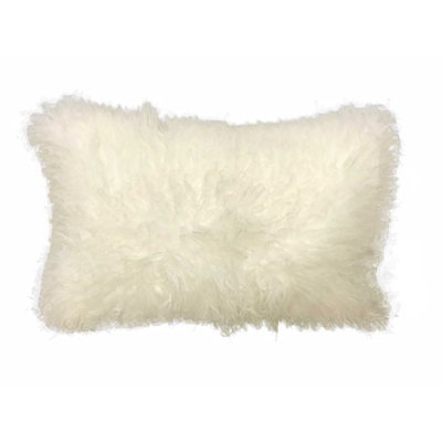 15" X 25" Lambswool Down Throw Pillow