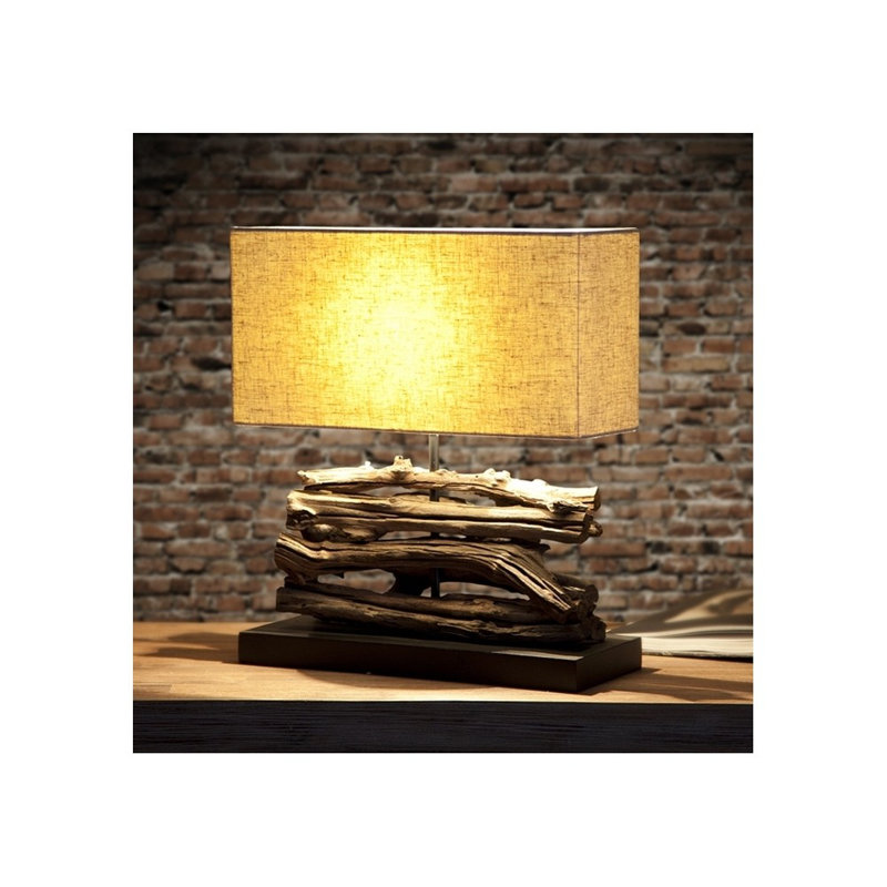 Nyla 40cm Dark Brown Table Lamp