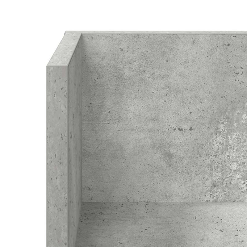 18-20 Wall Mounted Shelf, 16.5cm H x 75cm W x 16.5cm D, Concrete grey