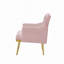 Fauteuil en velours avec pieds en métal