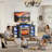  72" W Led Tv Stand With 23" Electric Fireplace Included, Black-125361162