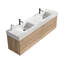 Meuble-lavabo mural 72 po avec lavabo à quartz et tiroirs-216327193