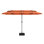 Parasol de marché rectangulaire de 156 po x 78 po avec base incluse, parasol de marché rectangulaire double face à 2 niveaux
