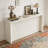 Wood Veneer Simple Entryway Table with Wavy Design-1169656976