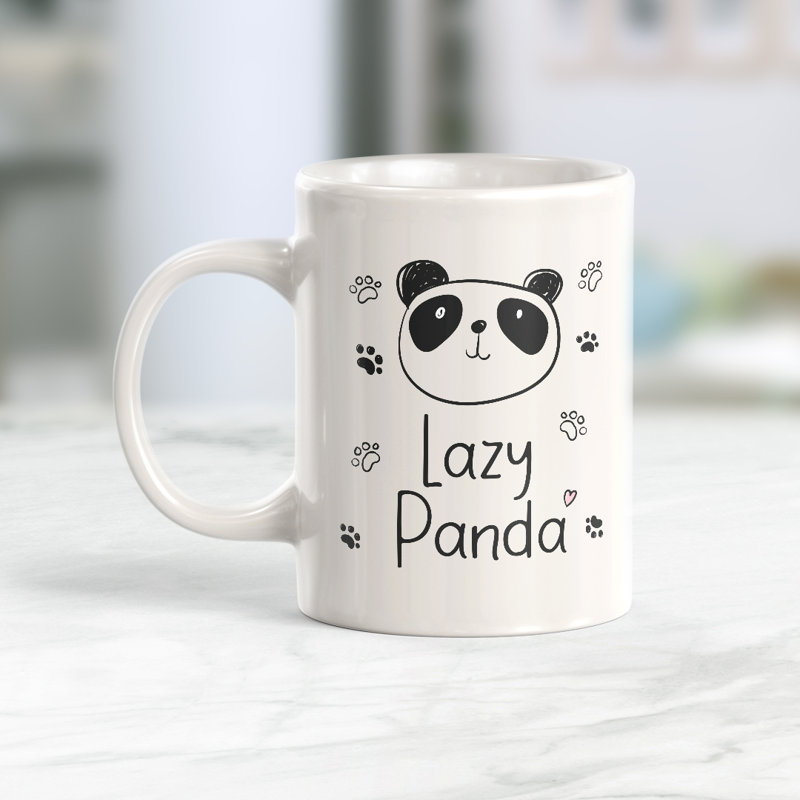 Tasse à café « Lazy Panda », 11 oz, Plastique