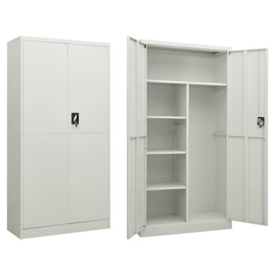 Storage Cabinet with a Lock Storage Locker Storage Organizer Steel by Inbox Zero