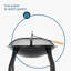 Bumber Round Cast Iron Smokeless Fire Pit