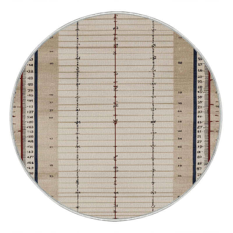  Tapis nautique lavable, Rond 3 pi