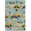 Jessica Swift Wool Floral Area Rug in Blue-1588253896