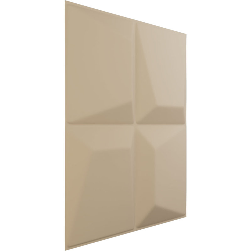 Panneau mural 3D décoratif Tellson EnduraWall, Beige fumé satiné UltraCover