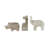 Cole And Grey Marble Small Rounded Safari Animals Sculpture With Copper Accents-1975296402-1975296397