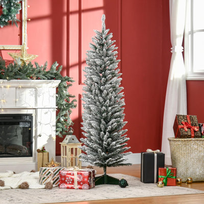 Arbre de Noël effilé pin vert élancé