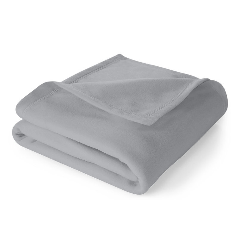 Plain Weave / Muslin Throw Blanket, Gray