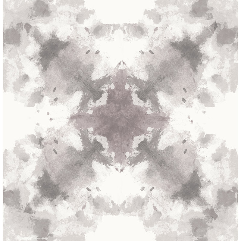 Non-Pasted Geometric Wallpaper Roll, Gray