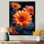  «Orange Green Autumn Blaze Mums - Mums, art mural