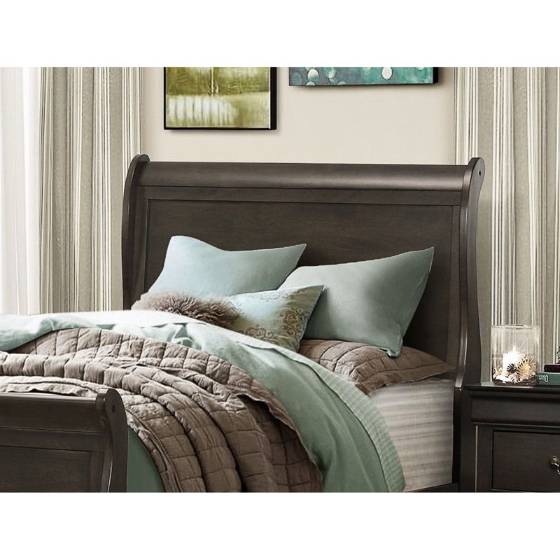 Lit simple gris Stain, Twin, Grey