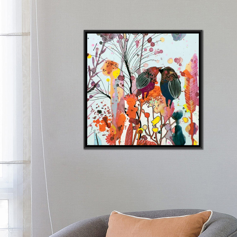 «Love moi», reproduction sur toile, H 26 po x l 26 po x P 1,5 po, Toile avec cadre noir, Pas de tapis