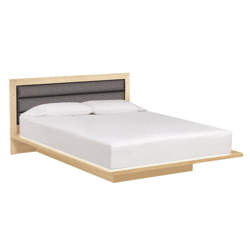 Moduluxe Upholstered Bed, Autumn Cherry, Queen, Sterling Fabric