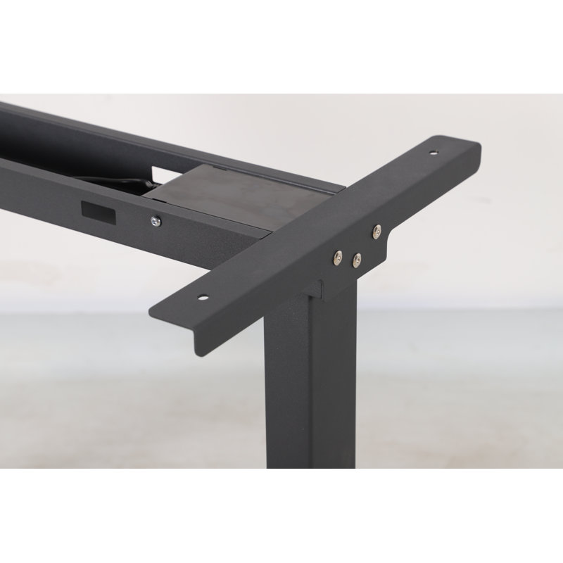Adjustable Height Stainless Steel Standing Desk with Built-In Electrical Outlet