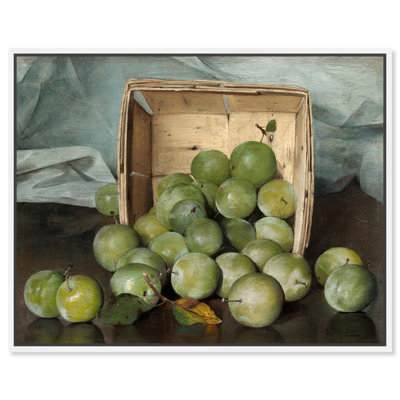 Art rétro sur toile, prune verte, Art Remedy, 1885