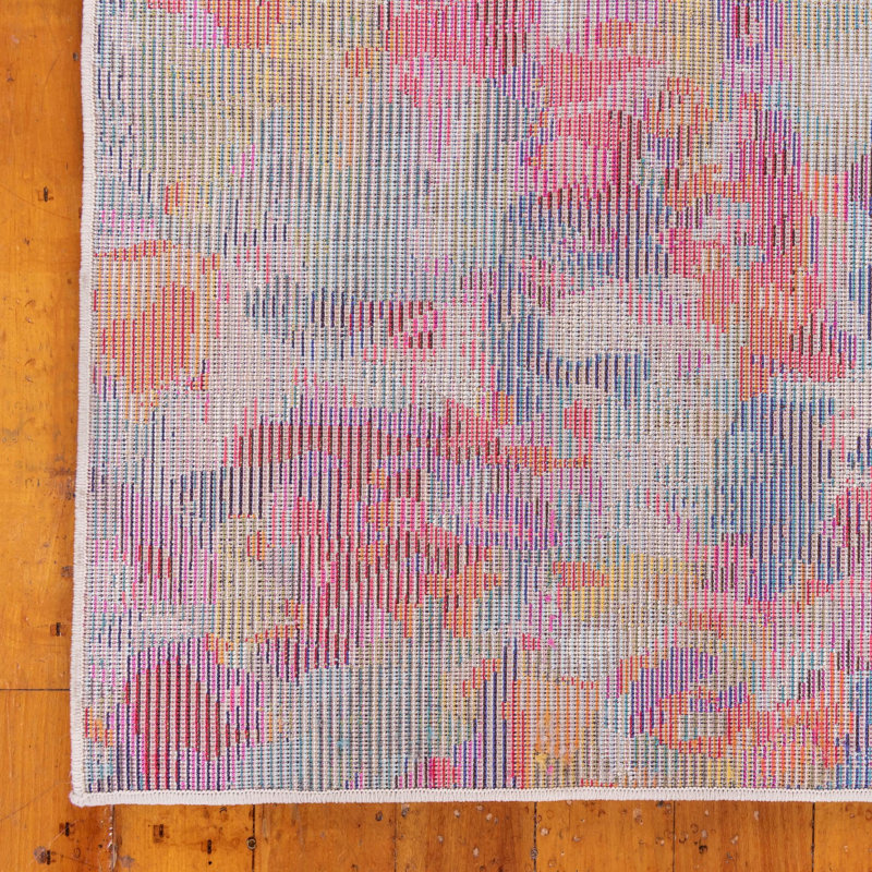 Cariel Washable Abstract Indoor Rug, Runner 2' x 8'