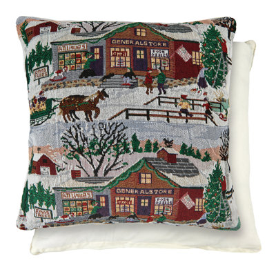 Bloomfield Square Throw Pillow Cover