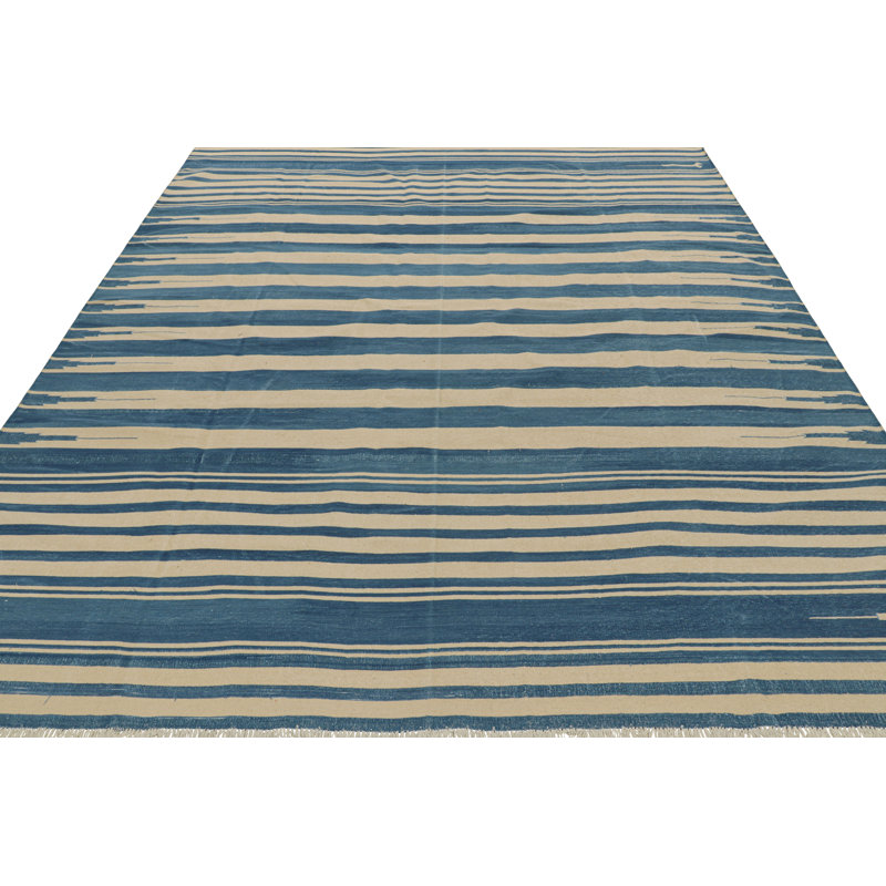 Dhuree Cotton Striped Area Rug, Rectangle 8' x 10'