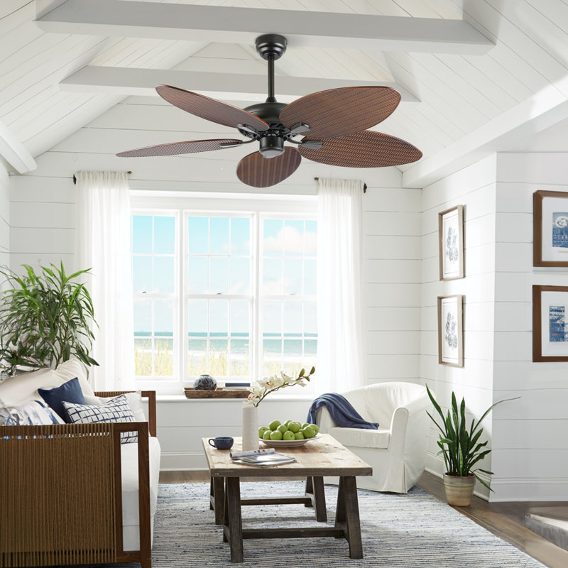 Crellin 52'' Ceiling Fan, Light Brown