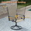 Chaise de patio d'extérieur pivotante en textilène-1809008099