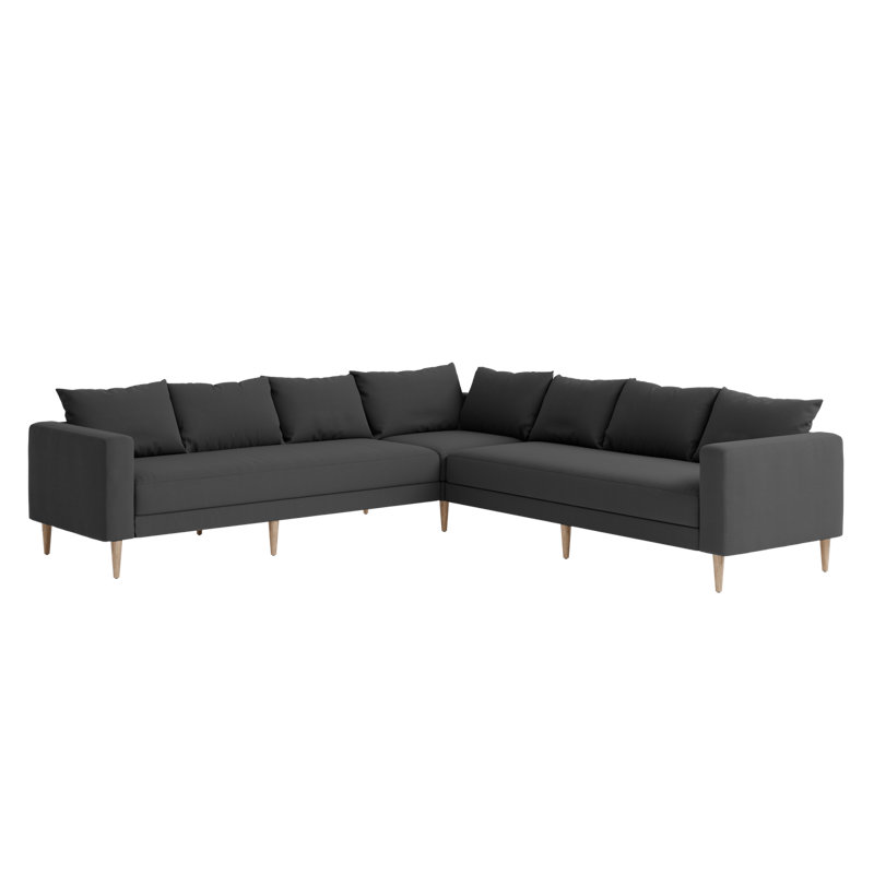 Canapé modulaire de coin 7 places Herman, Shadow Upcycled Poly, Natural