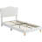 Modern Style Upholstered Twin/Full/Twin XL Daybed Frame for Kids, Twin Platform Bed with Adjustable Scallop Headboard-428272004